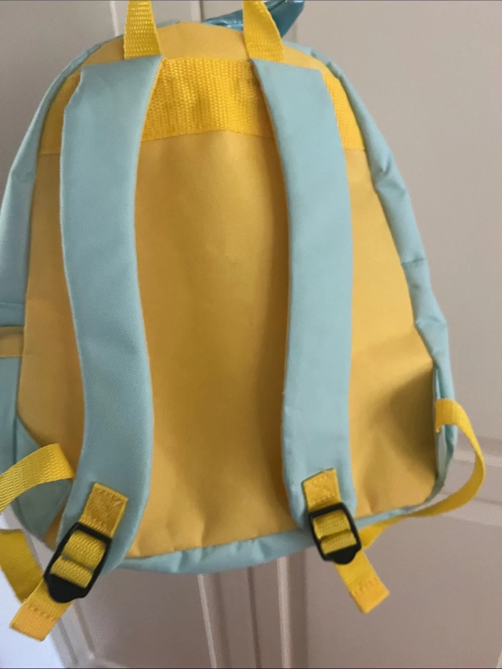 Skip Hop Shark Kids Backpack in Aqua and Gray with Yellow Accents